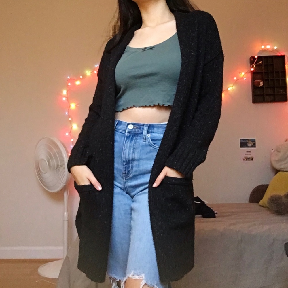 Warm and comfy black cardigan